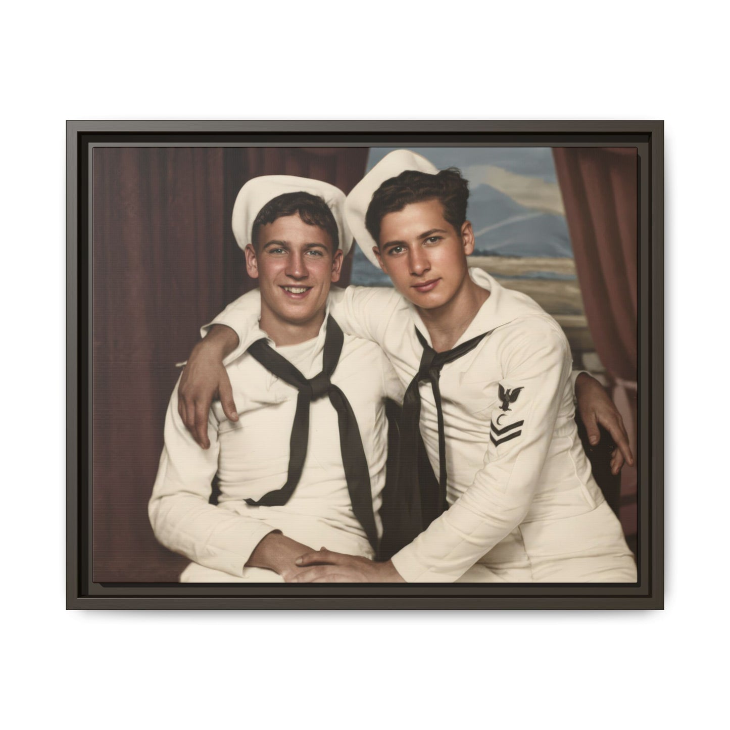 paire 050 | Framed Vintage Photo - Matte Canvas