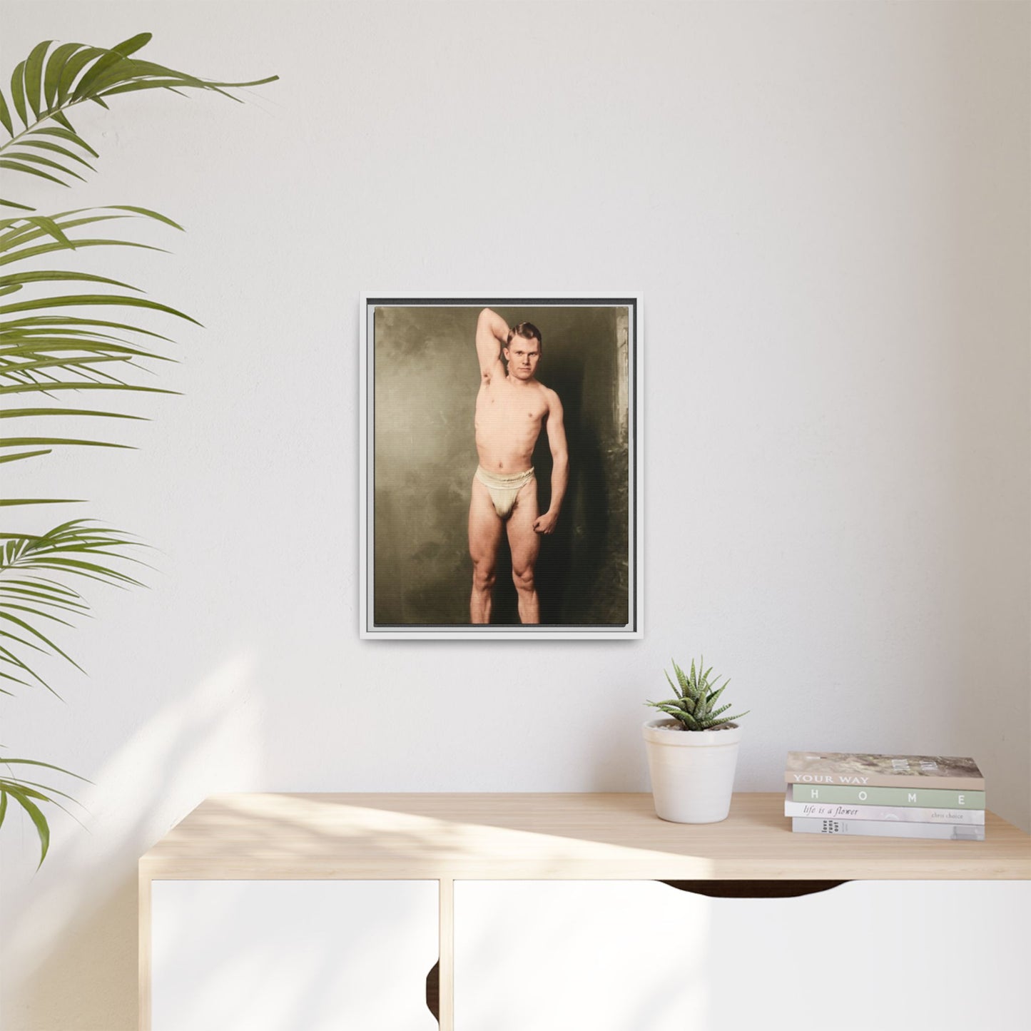 athlétisme 025 | Framed Vintage Photo - Matte Canvas