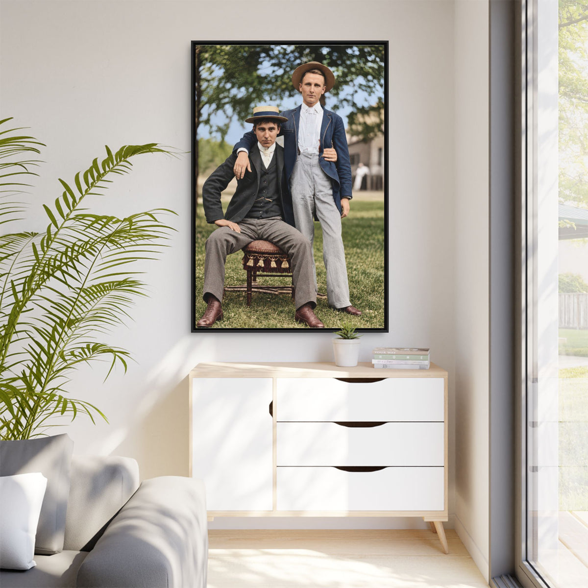 paire 167 | Framed Vintage Photo - Matte Canvas