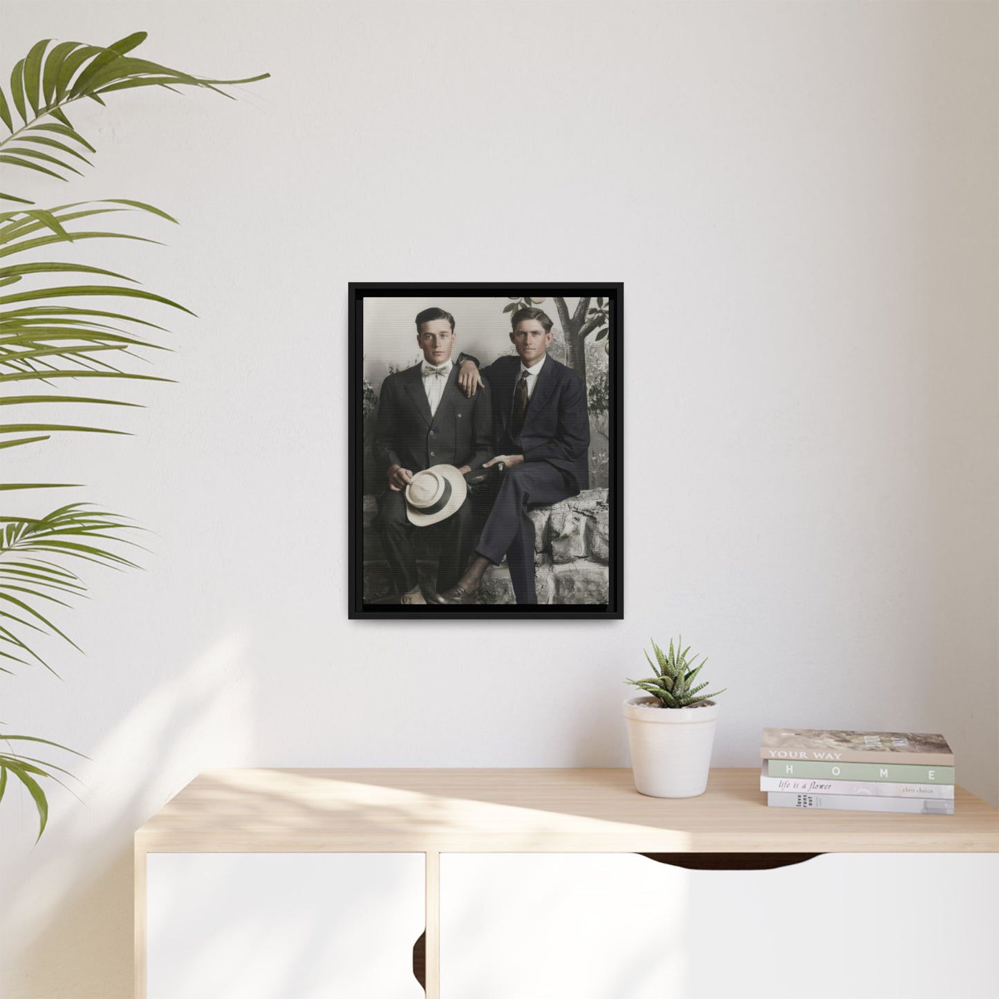 paire 062 | Framed Vintage Photo - Matte Canvas