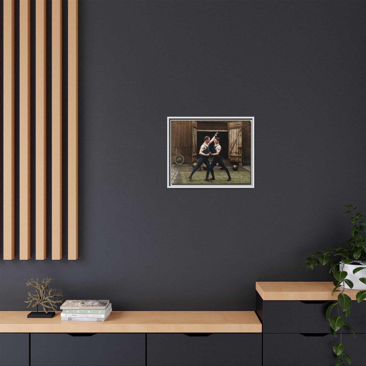 athlétisme 036 | Framed Vintage Photo - Matte Canvas