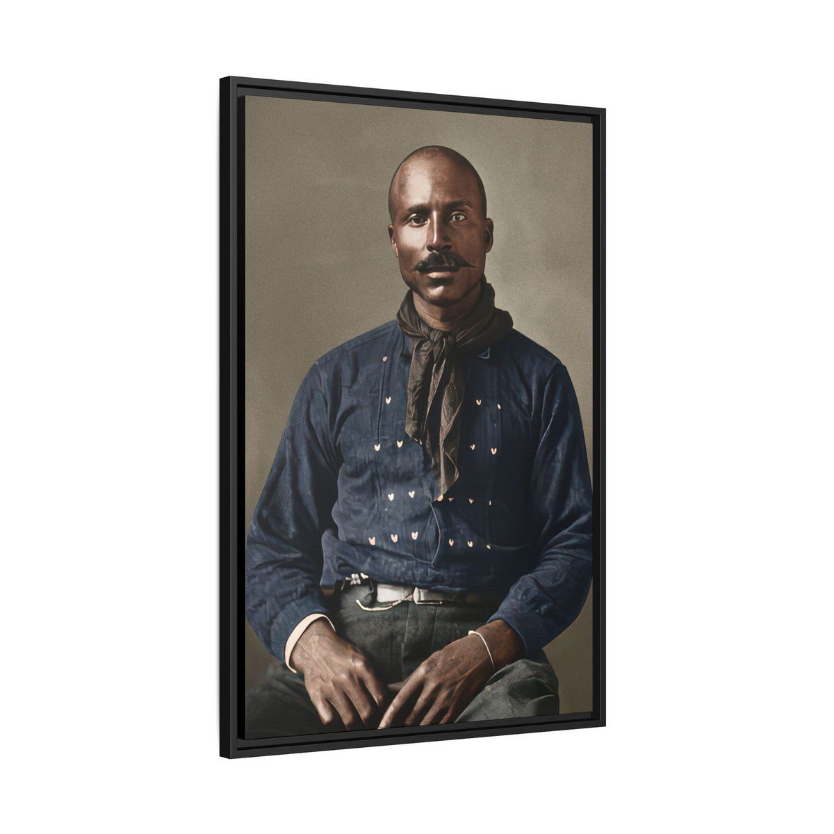 celibataire 017 | Framed Vintage Photo - Matte Canvas