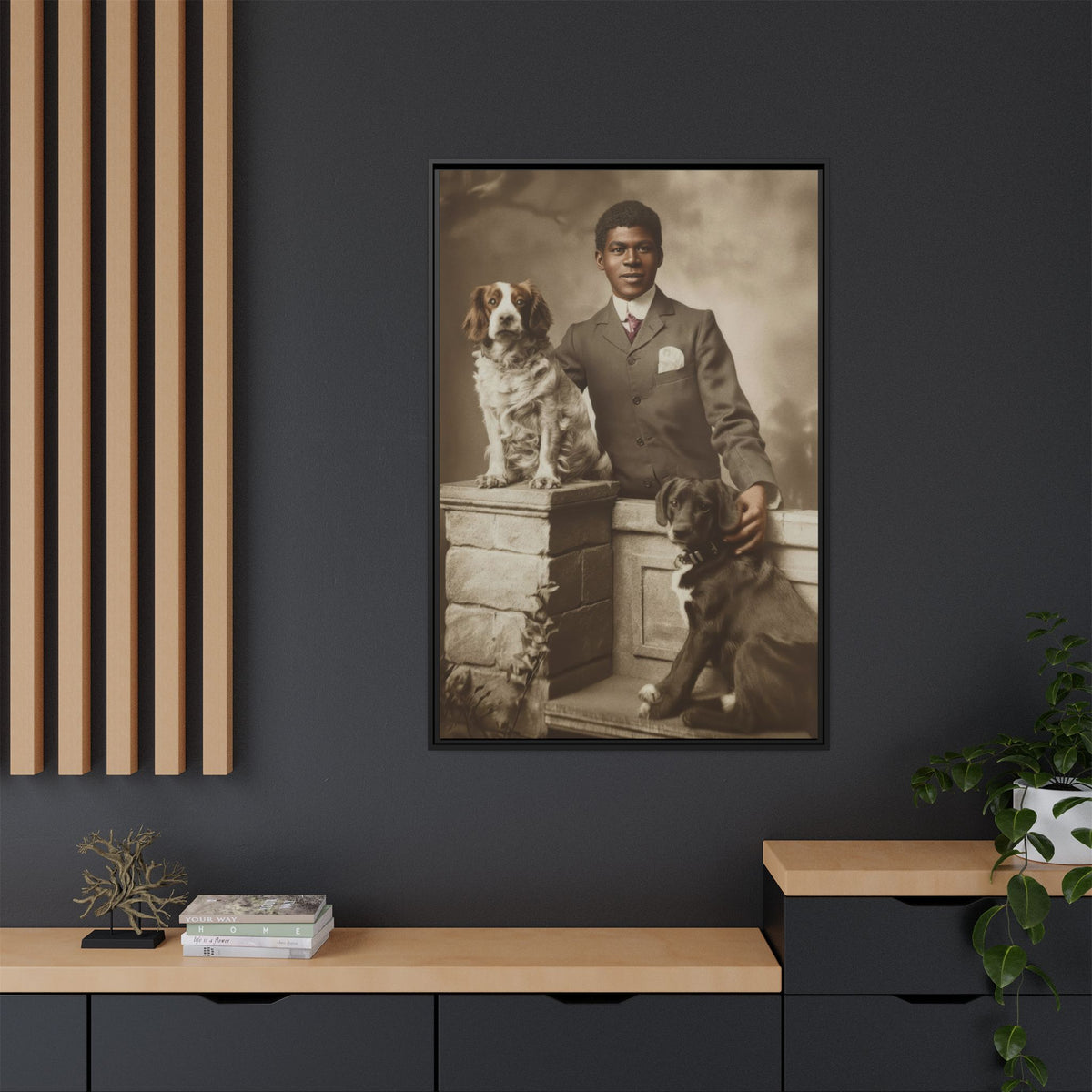 celibataire 009 | Framed Vintage Photo - Matte Canvas