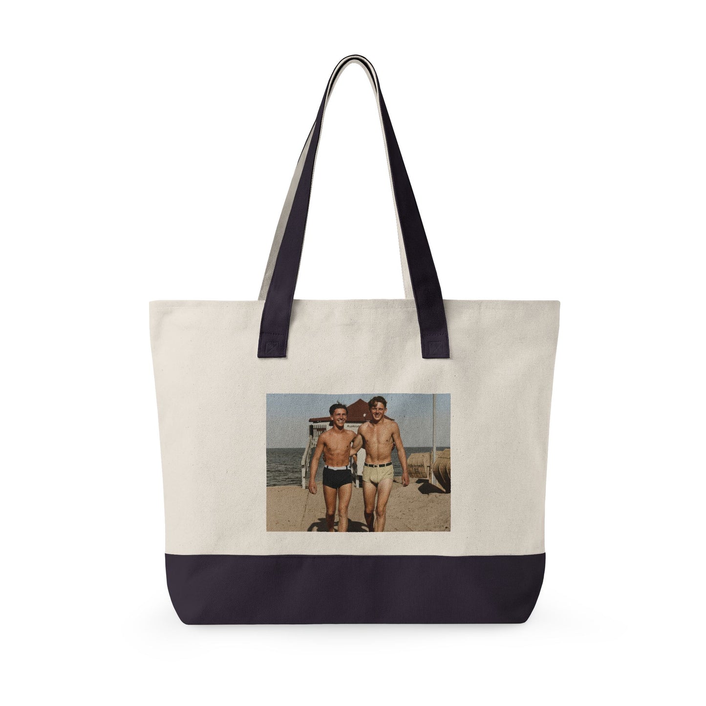Beach Day Zippered Canvas Tote | Nager 003
