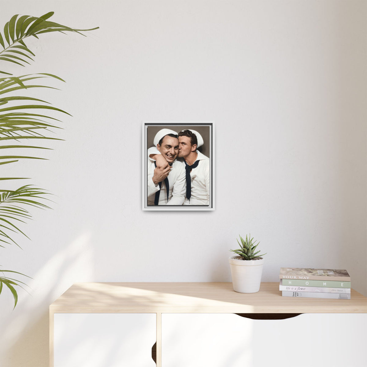 paire 155 | Framed Vintage Photo - Matte Canvas