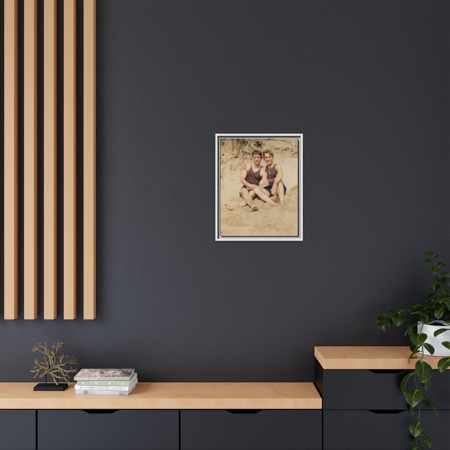 nager 002 | Framed Vintage Photo - Matte Canvas
