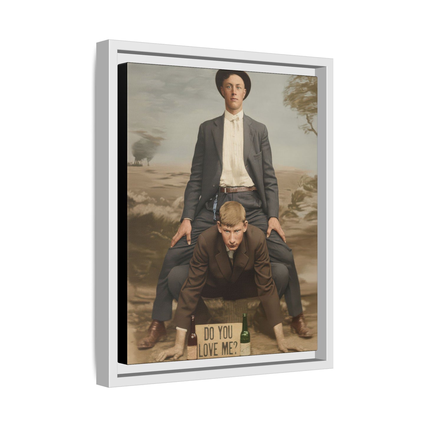 paire 142 | Framed Vintage Photo - Matte Canvas