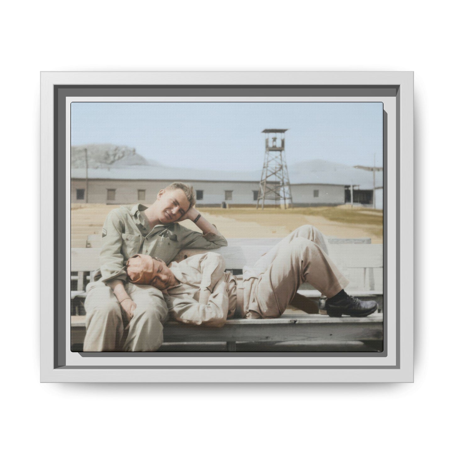 paire 096 | Framed Vintage Photo - Matte Canvas