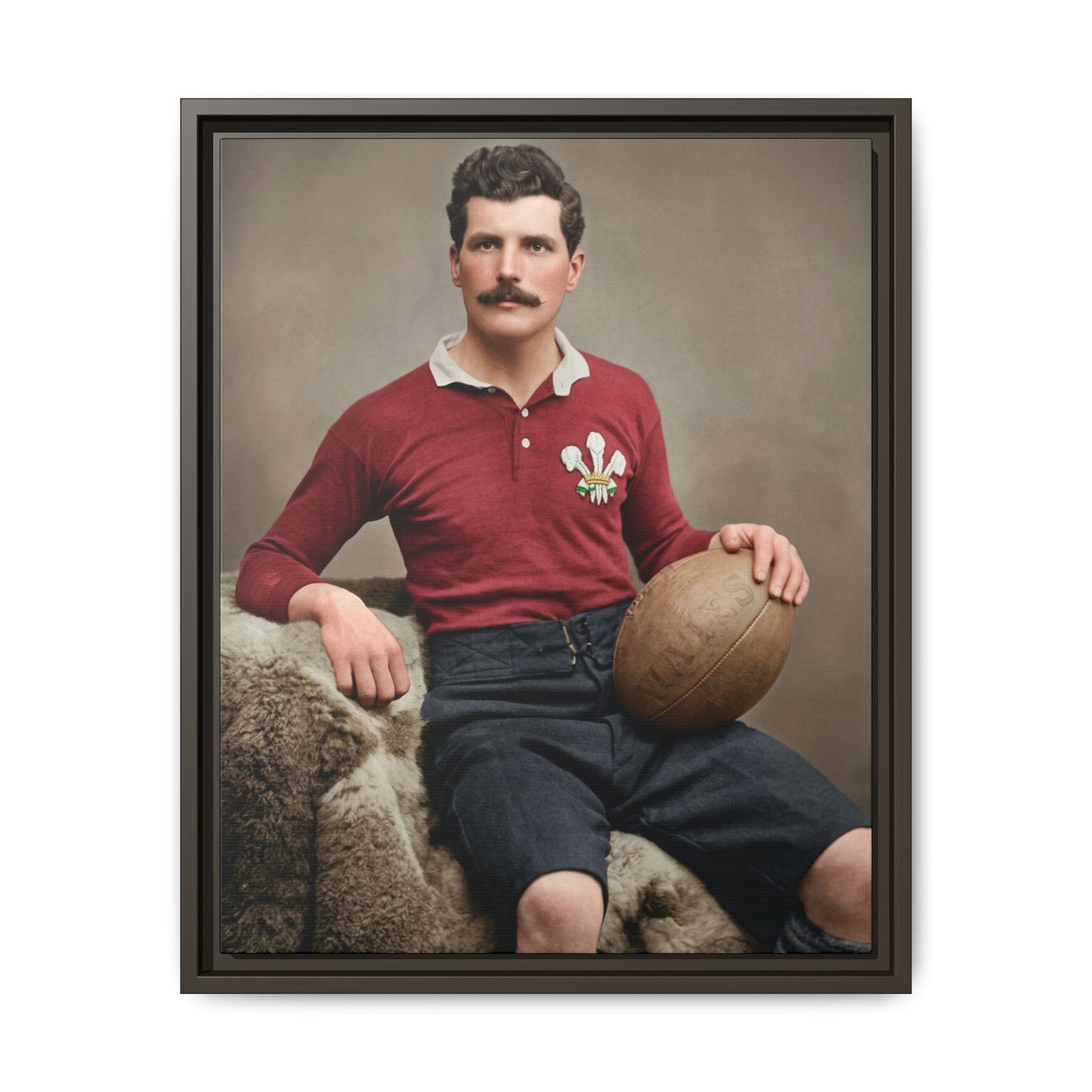 athlétisme 022 | Framed Vintage Photo - Matte Canvas