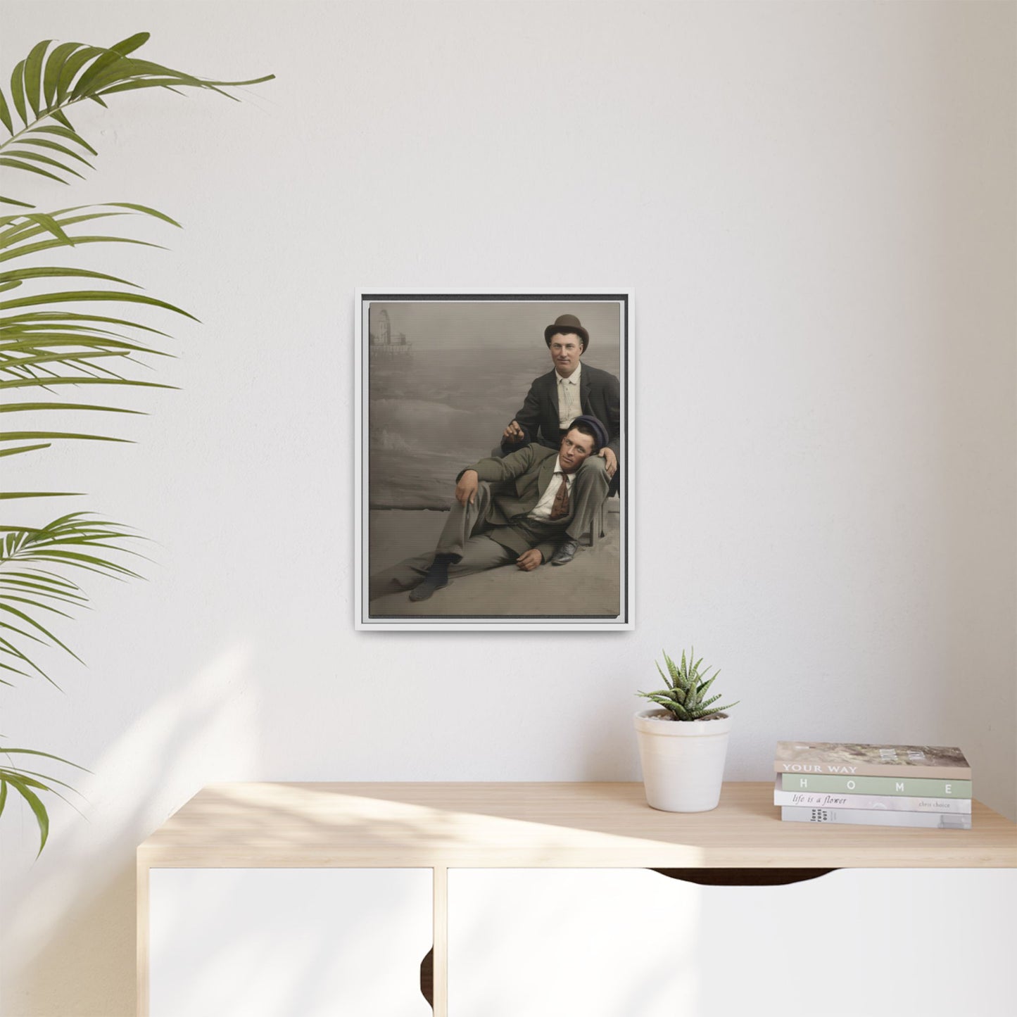 paire 093 | Framed Vintage Photo - Matte Canvas