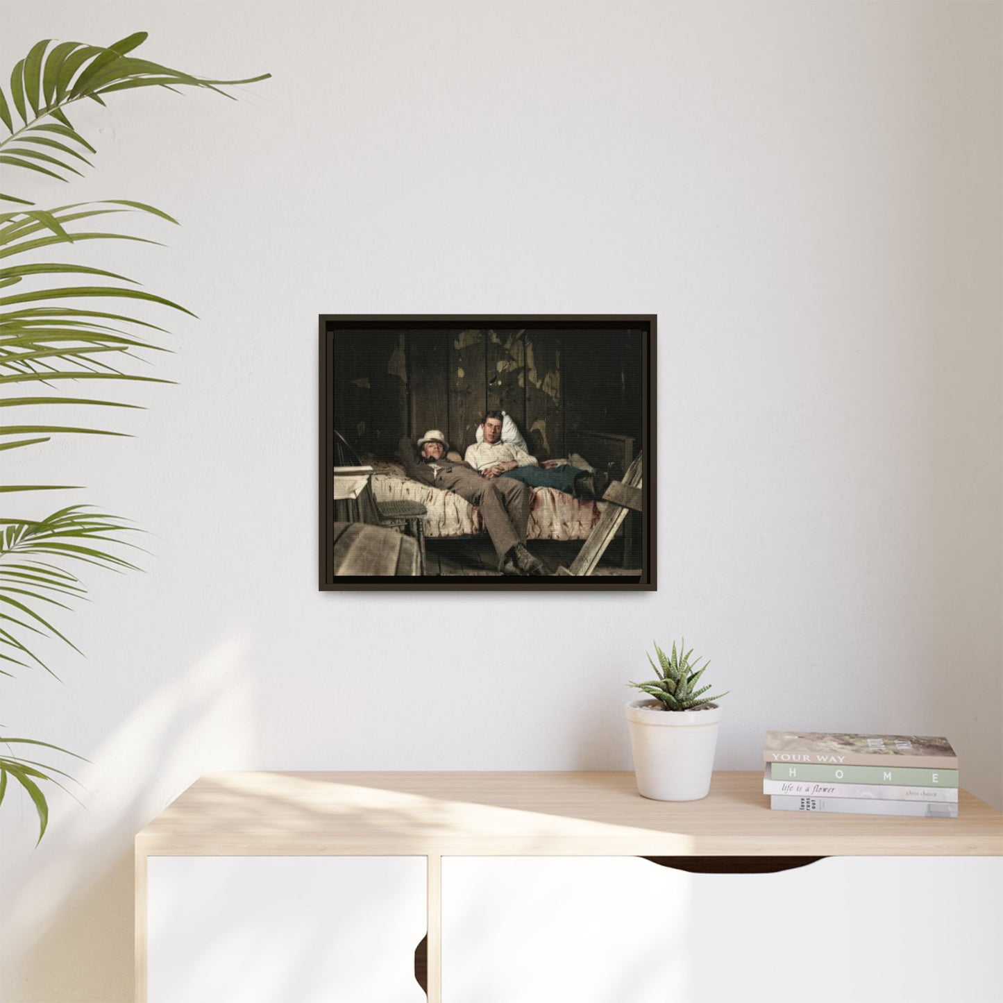 paire 023 | Framed Vintage Photo - Matte Canvas