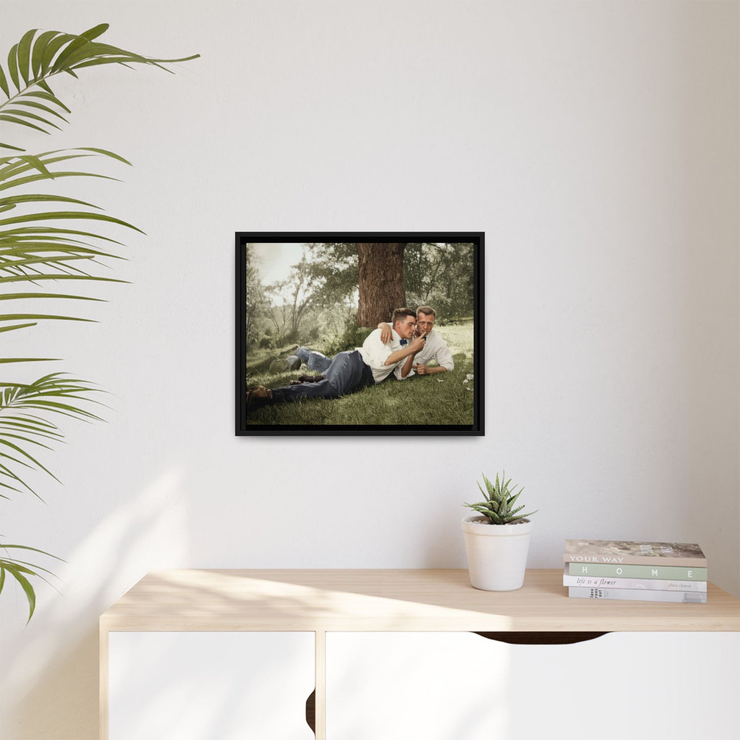 paire 137 | Framed Vintage Photo - Matte Canvas