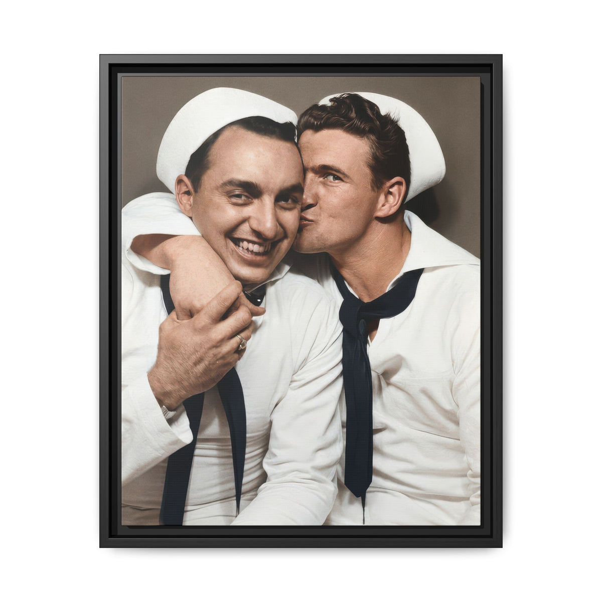 paire 155 | Framed Vintage Photo - Matte Canvas