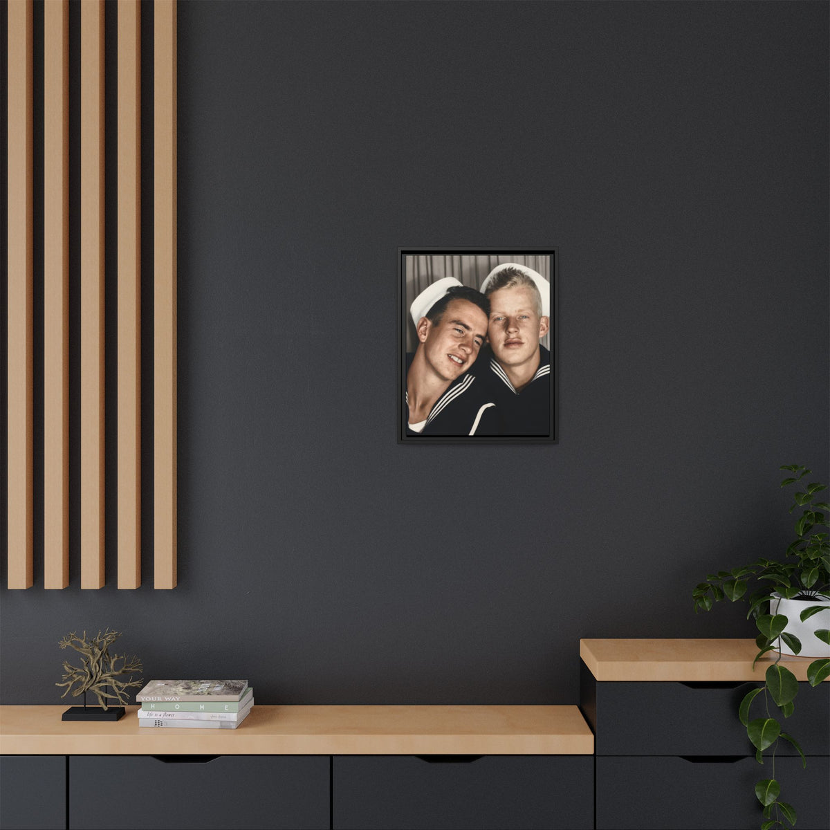 paire 158 | Framed Vintage Photo - Matte Canvas