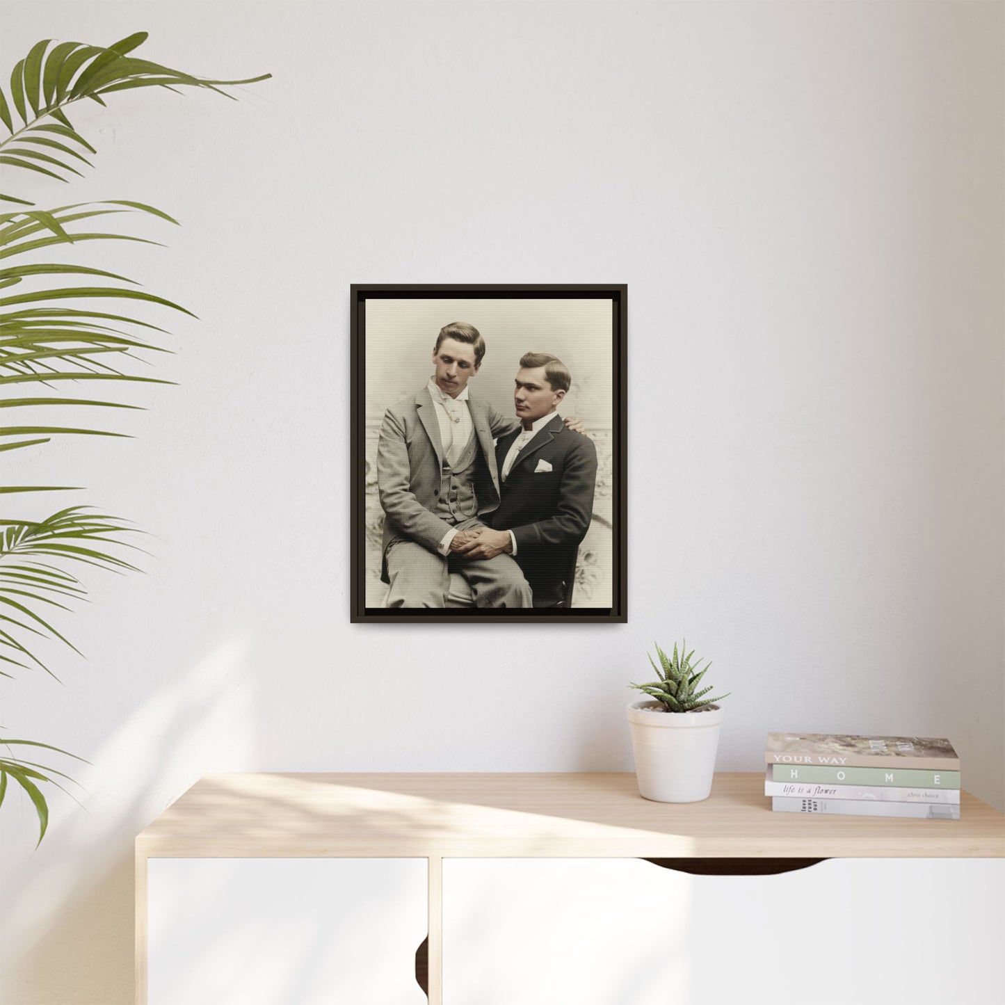 paire 063 | Framed Vintage Photo - Matte Canvas