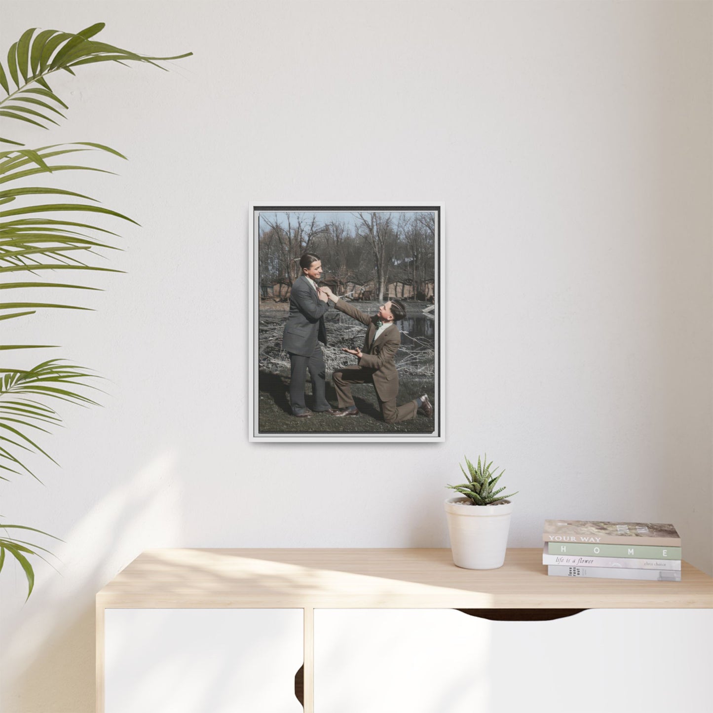paire 144 | Framed Vintage Photo - Matte Canvas