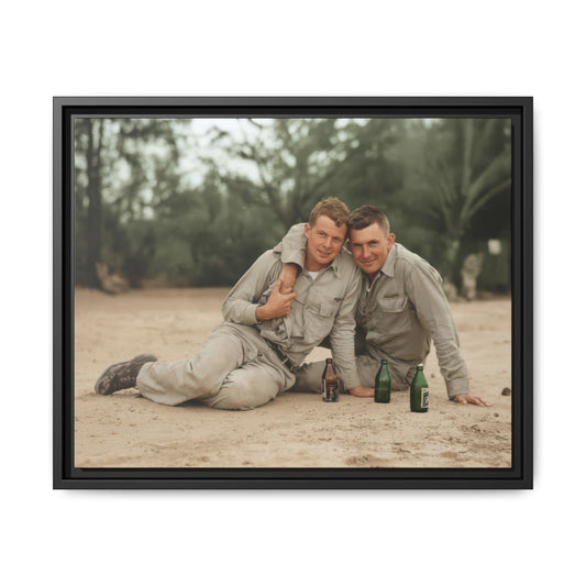 paire 138 | Framed Vintage Photo - Matte Canvas