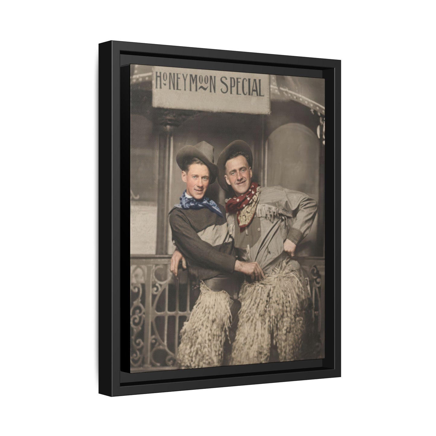 paire 124 | Framed Vintage Photo - Matte Canvas