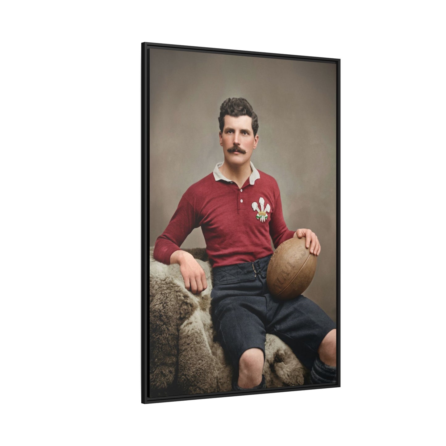 athlétisme 022 | Framed Vintage Photo - Matte Canvas