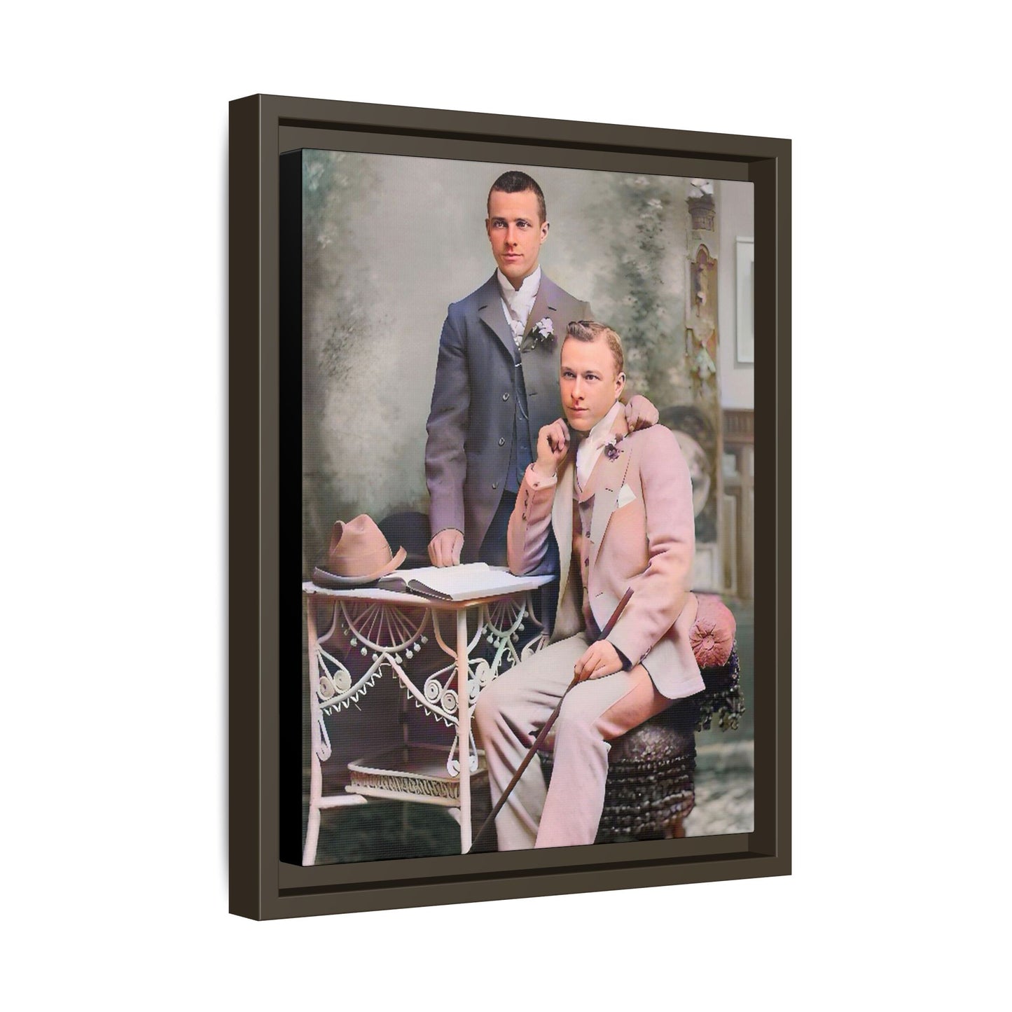 paire 054 | Framed Vintage Photo - Matte Canvas