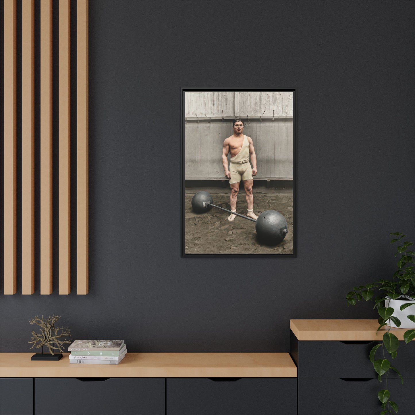 athlétisme 050 | Framed Vintage Photo - Matte Canvas