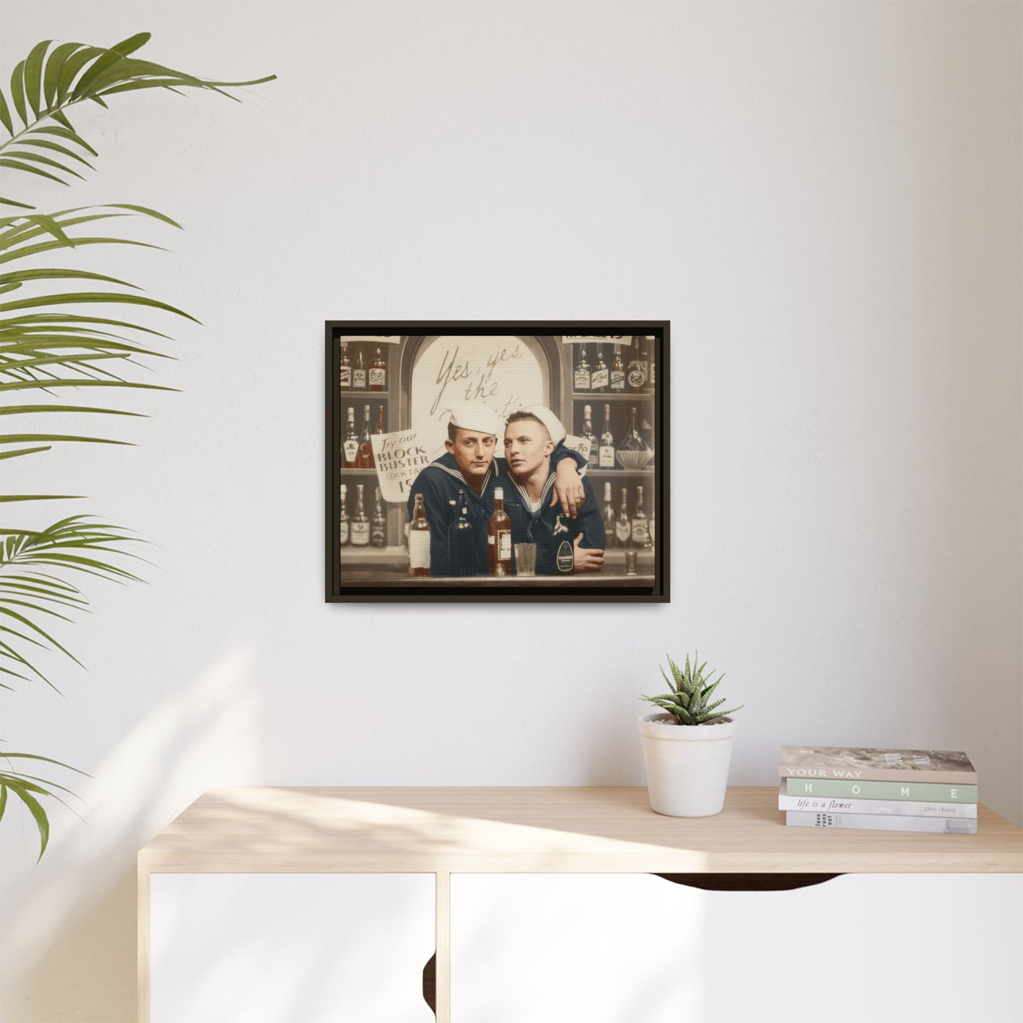 paire 048 | Framed Vintage Photo - Matte Canvas