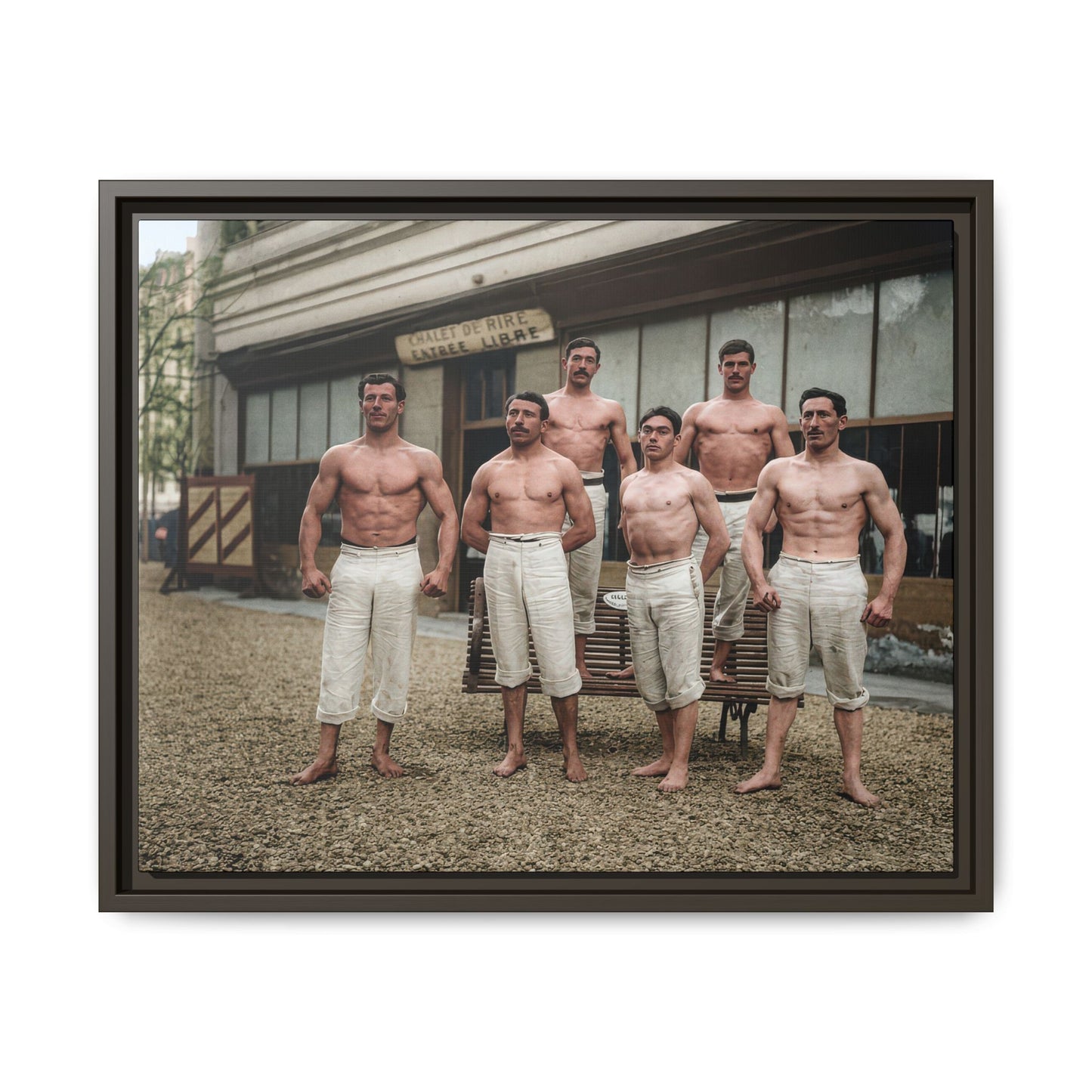 athlétisme 044| Framed Vintage Photo - Matte Canvas