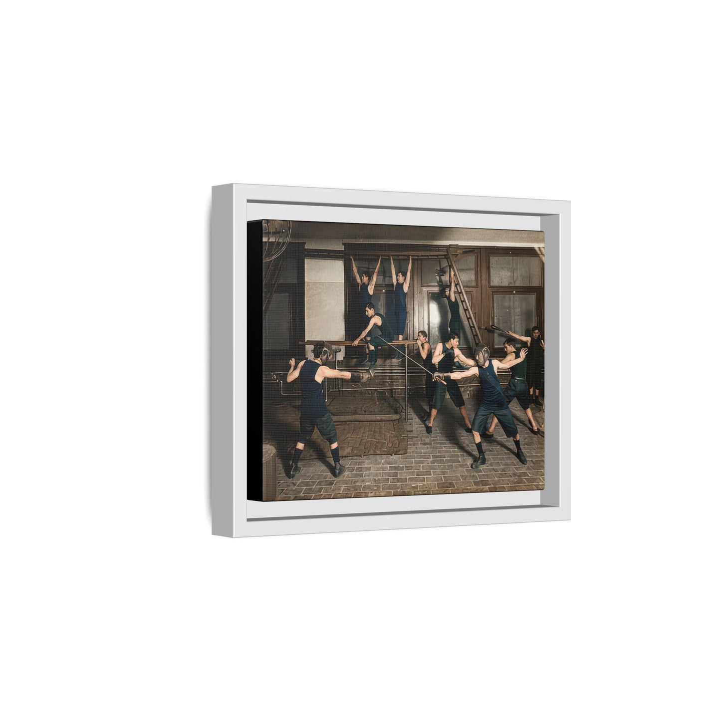 athlétisme 038 | Framed Vintage Photo - Matte Canvas