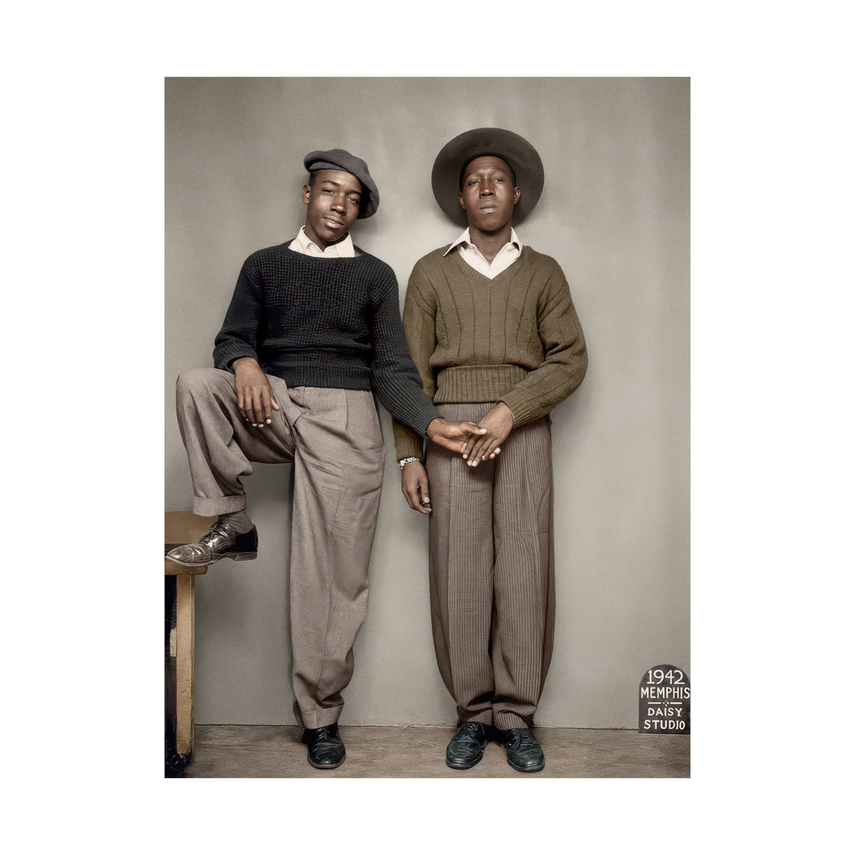 Paire 161 | Two African American Men, Memphis 1942 | Vintage Photography Poster