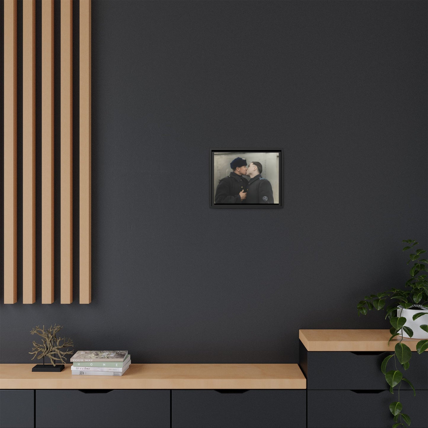 paire 004 | Framed Vintage Photo - Matte Canvas