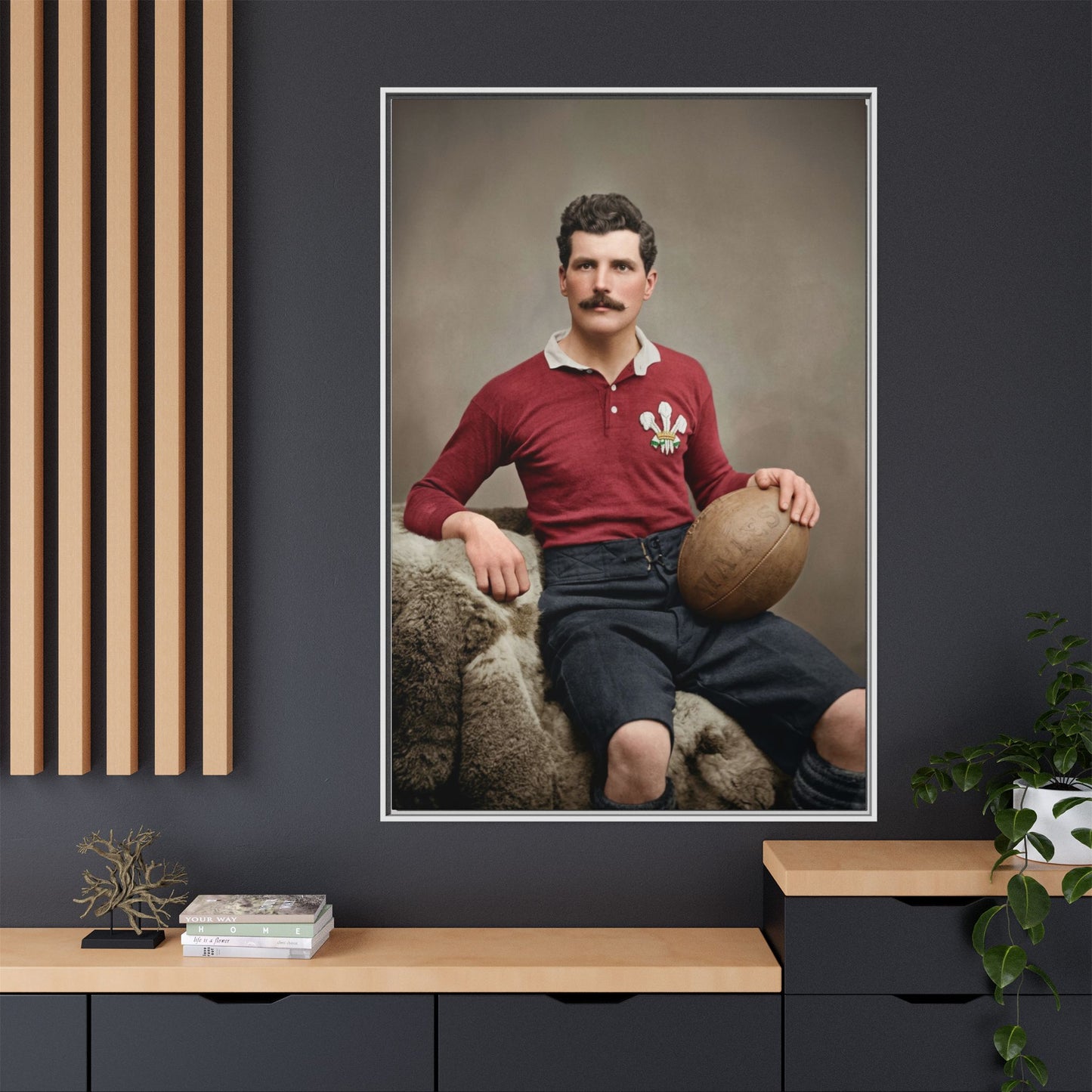athlétisme 022 | Framed Vintage Photo - Matte Canvas