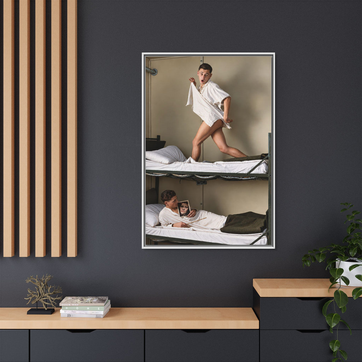 paire 168 | Framed Vintage Photo - Matte Canvas