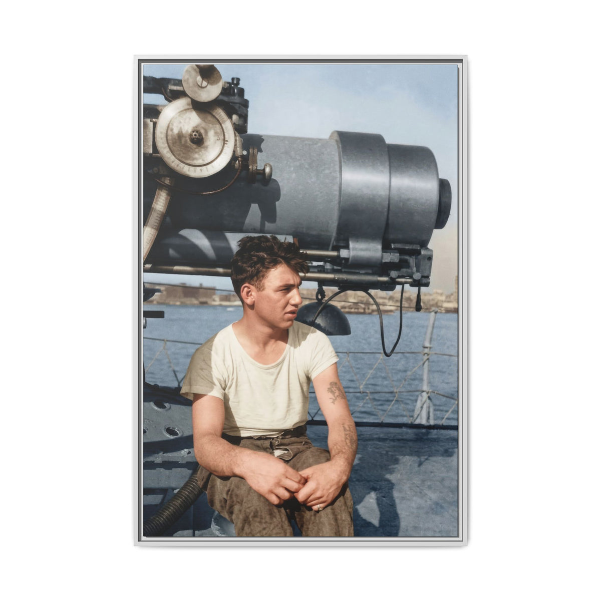 celibataire 026 | Framed Vintage Photo - Matte Canvas