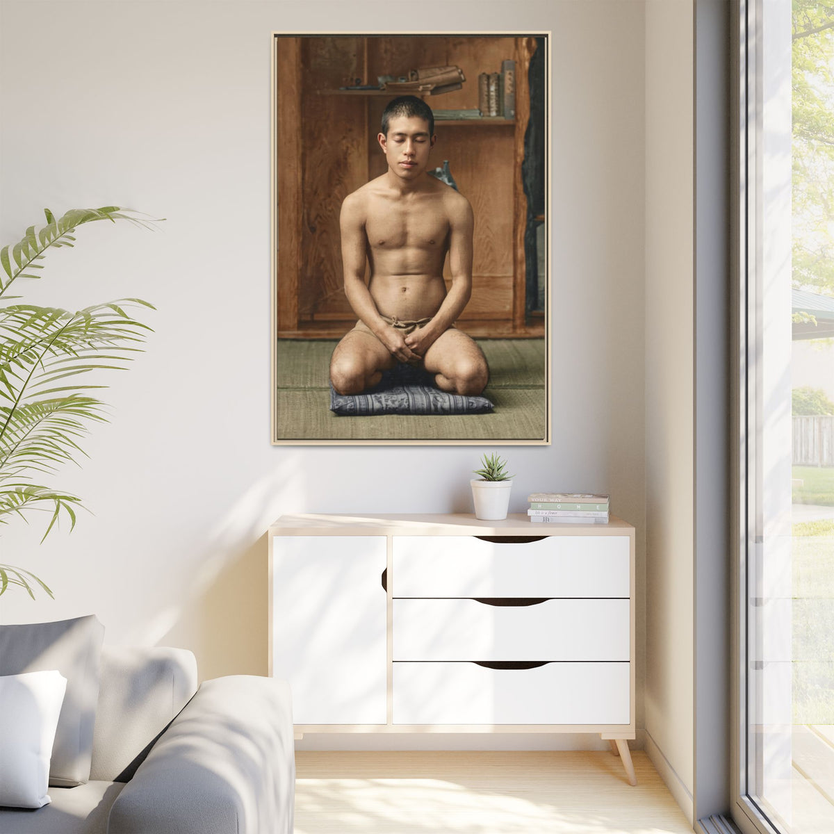 celibataire 025 | Framed Vintage Photo - Matte Canvas