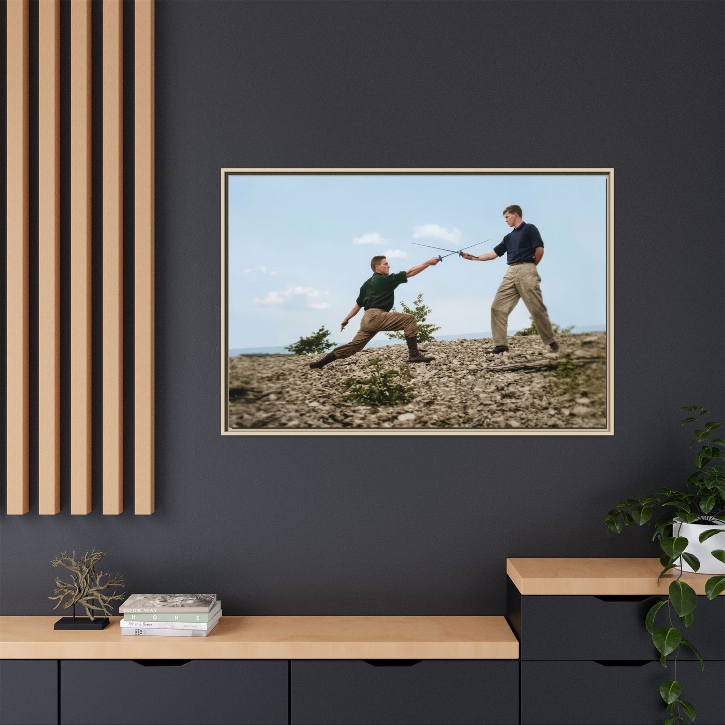 athlétisme 029 | Framed Vintage Photo - Matte Canvas