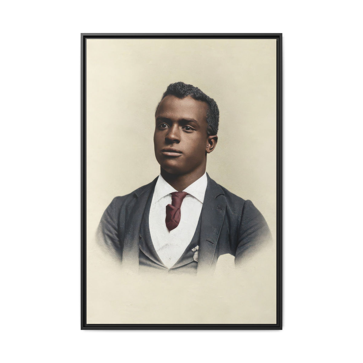 celibataire 027 | Framed Vintage Photo - Matte Canvas