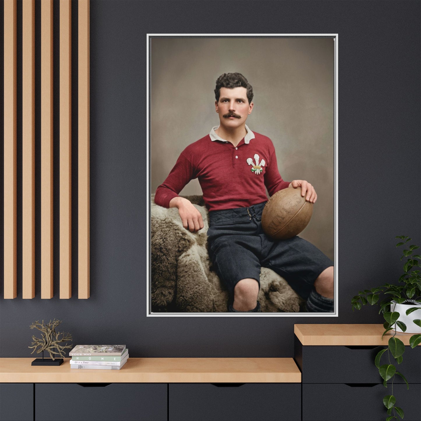 athlétisme 022 | Framed Vintage Photo - Matte Canvas