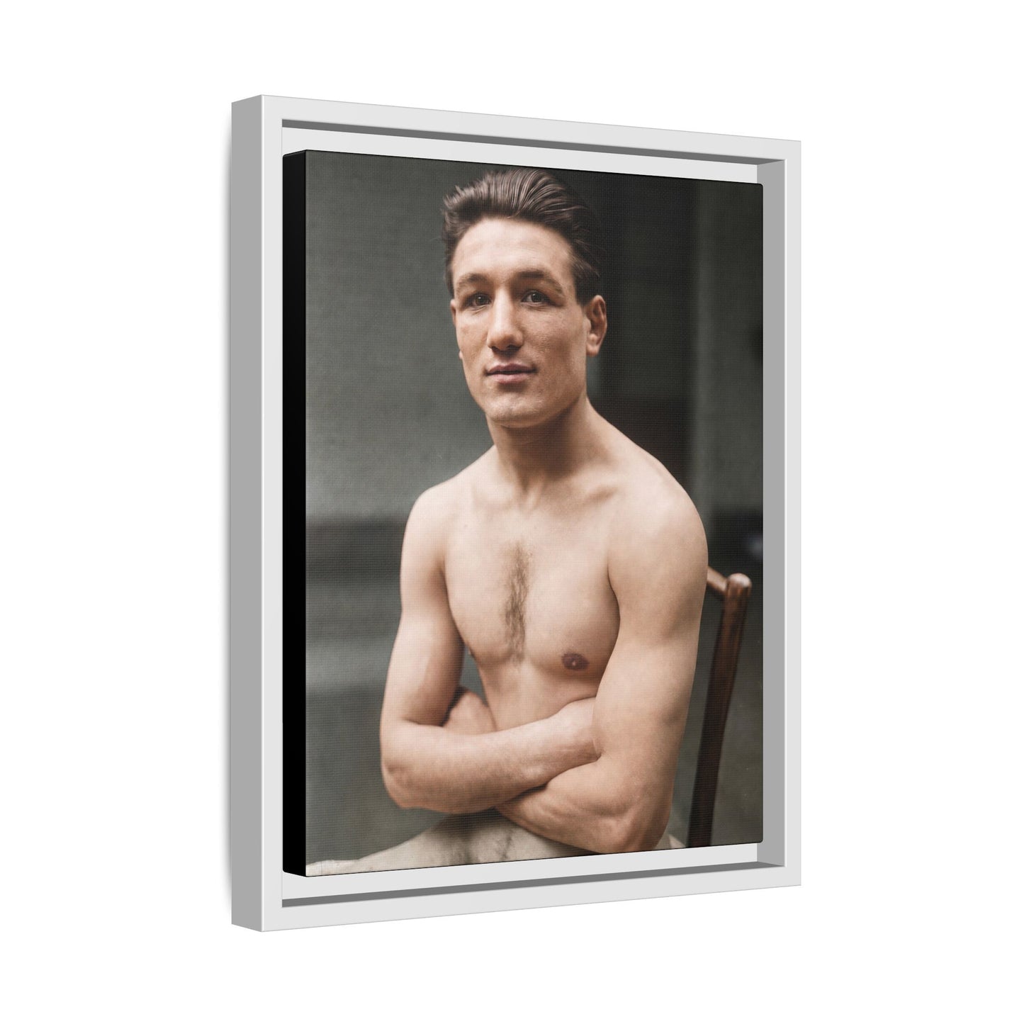 athlétisme 046 | Framed Vintage Photo - Matte Canvas