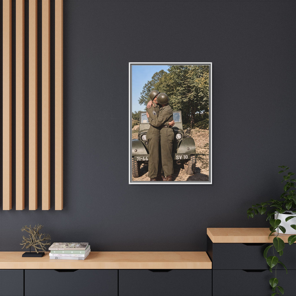 paire 065 | Framed Vintage Photo - Matte Canvas