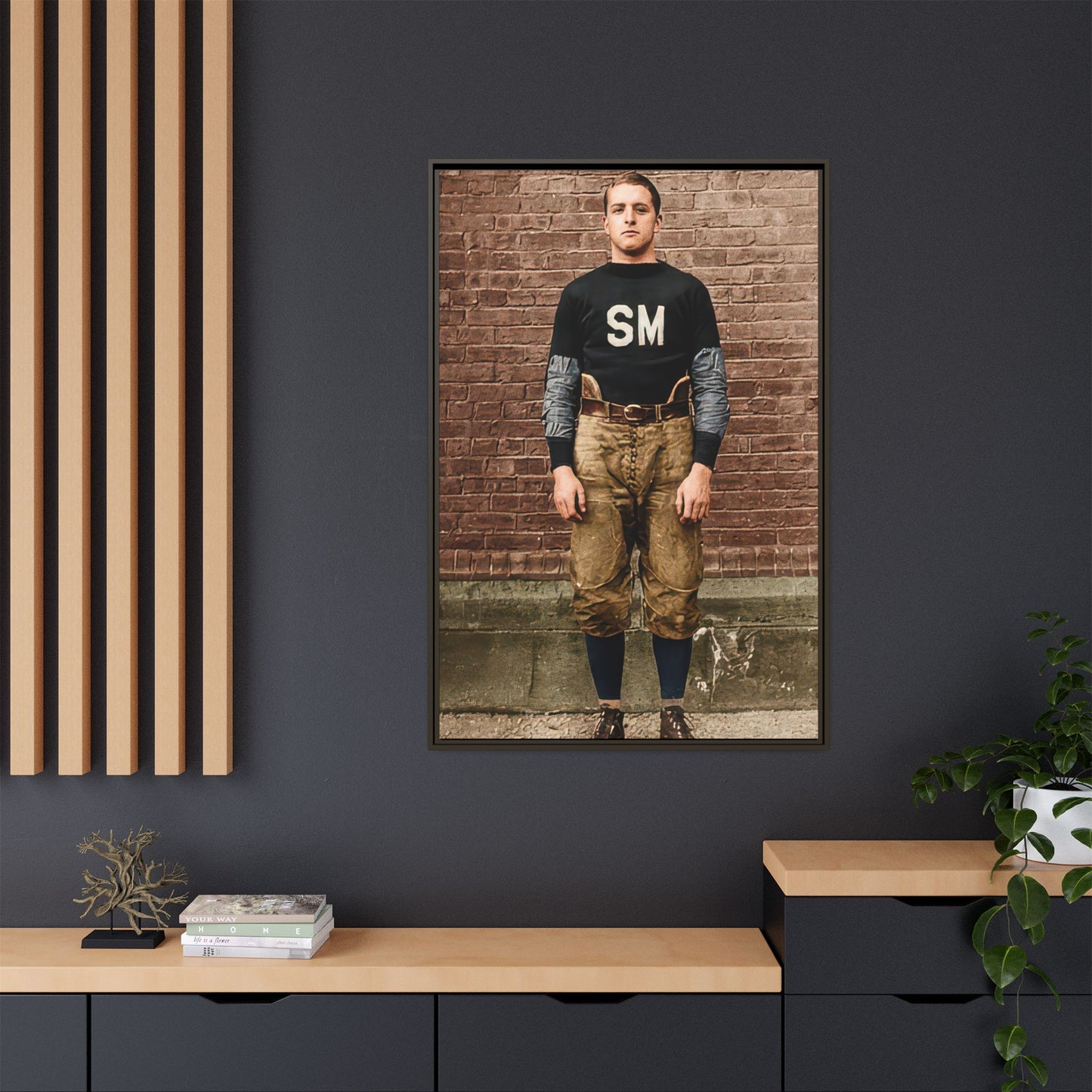 athlétisme 040 | Framed Vintage Photo - Matte Canvas