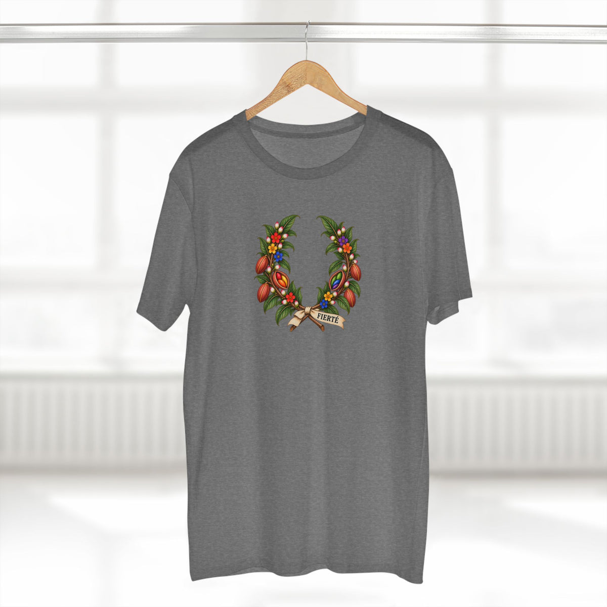 Guinean Kola Fierté Pride Laurel Wreath T-Shirt — Welcome & Connection