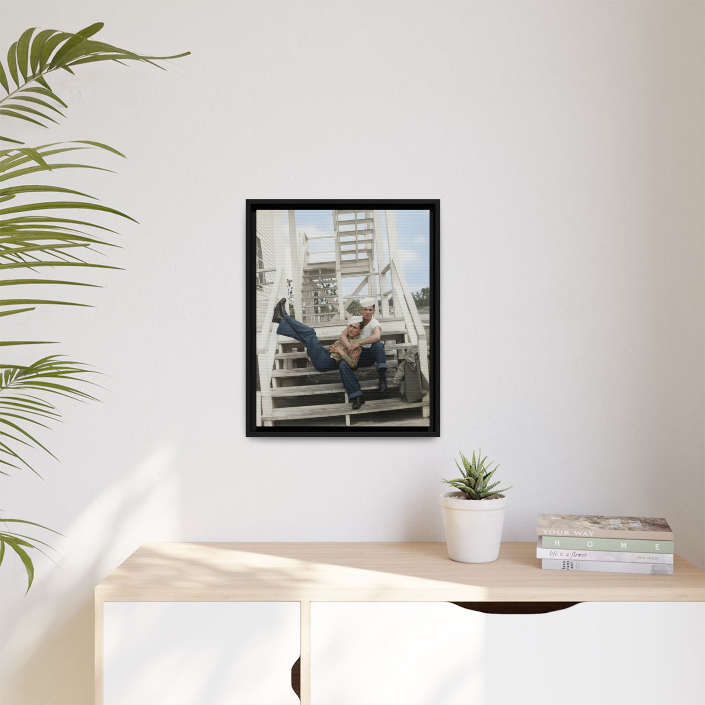 paire 066 | Framed Vintage Photo - Matte Canvas