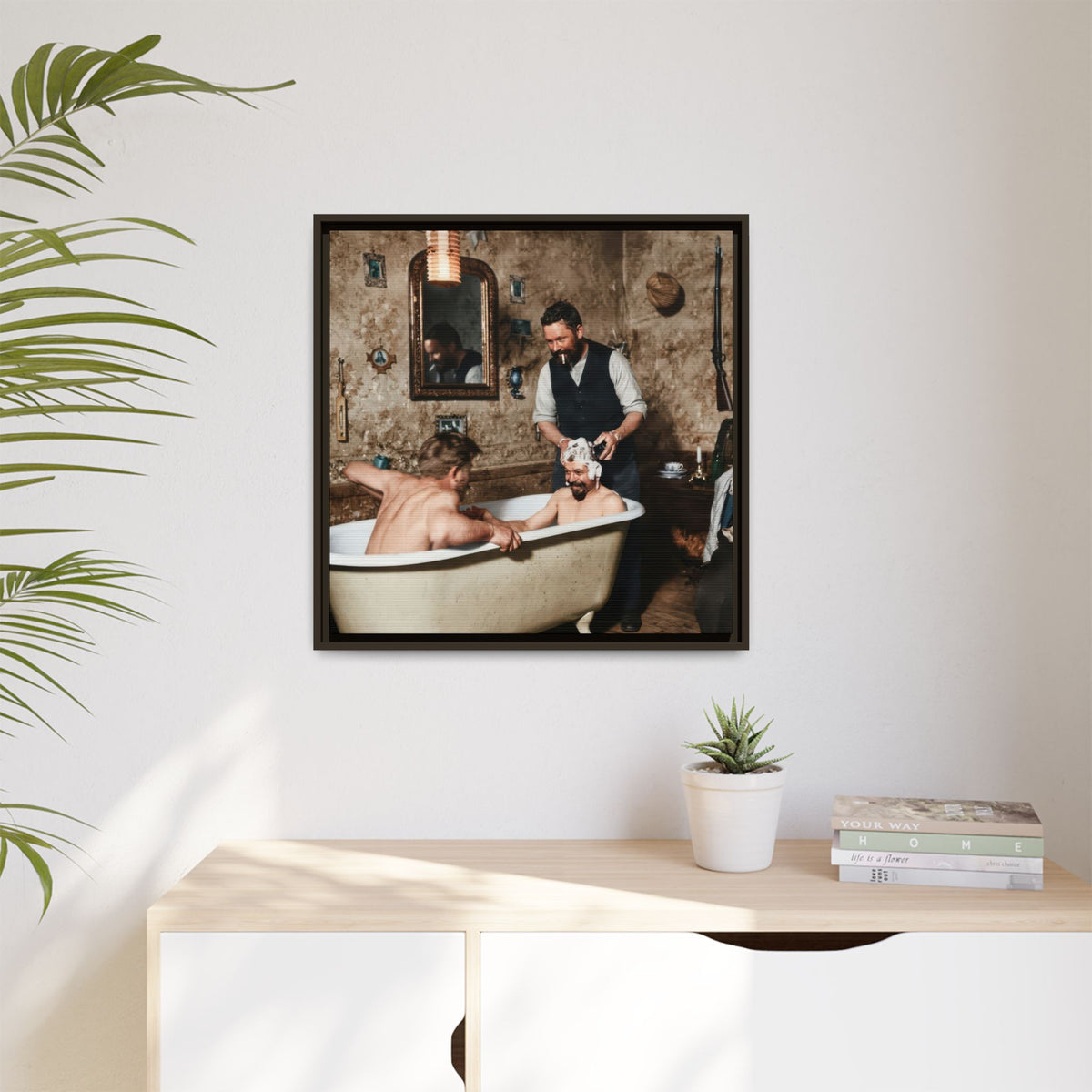 hommes 031 | Framed Vintage Photo - Matte Canvas2