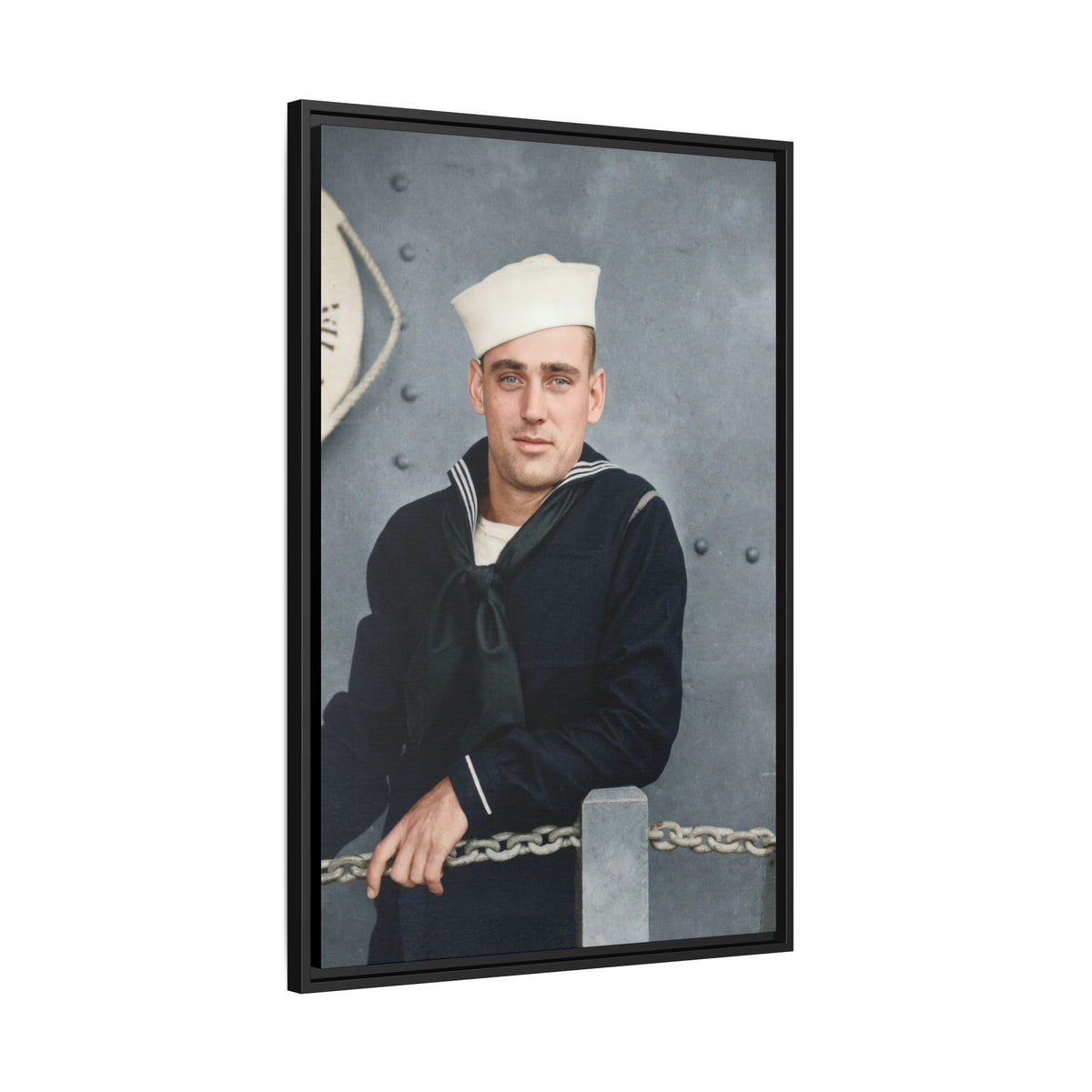 celibataire 023 | Framed Vintage Photo - Matte Canvas