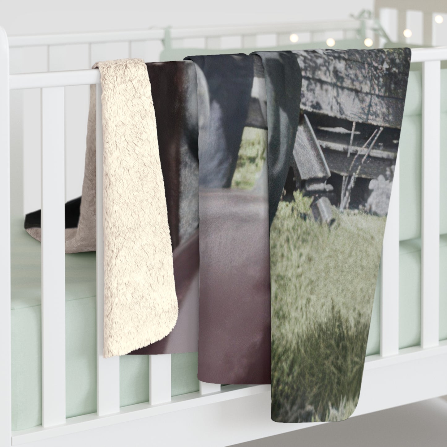 Heirloom Sherpa Blanket – paire 109 Premium fleece throw · 50x60, 60x80