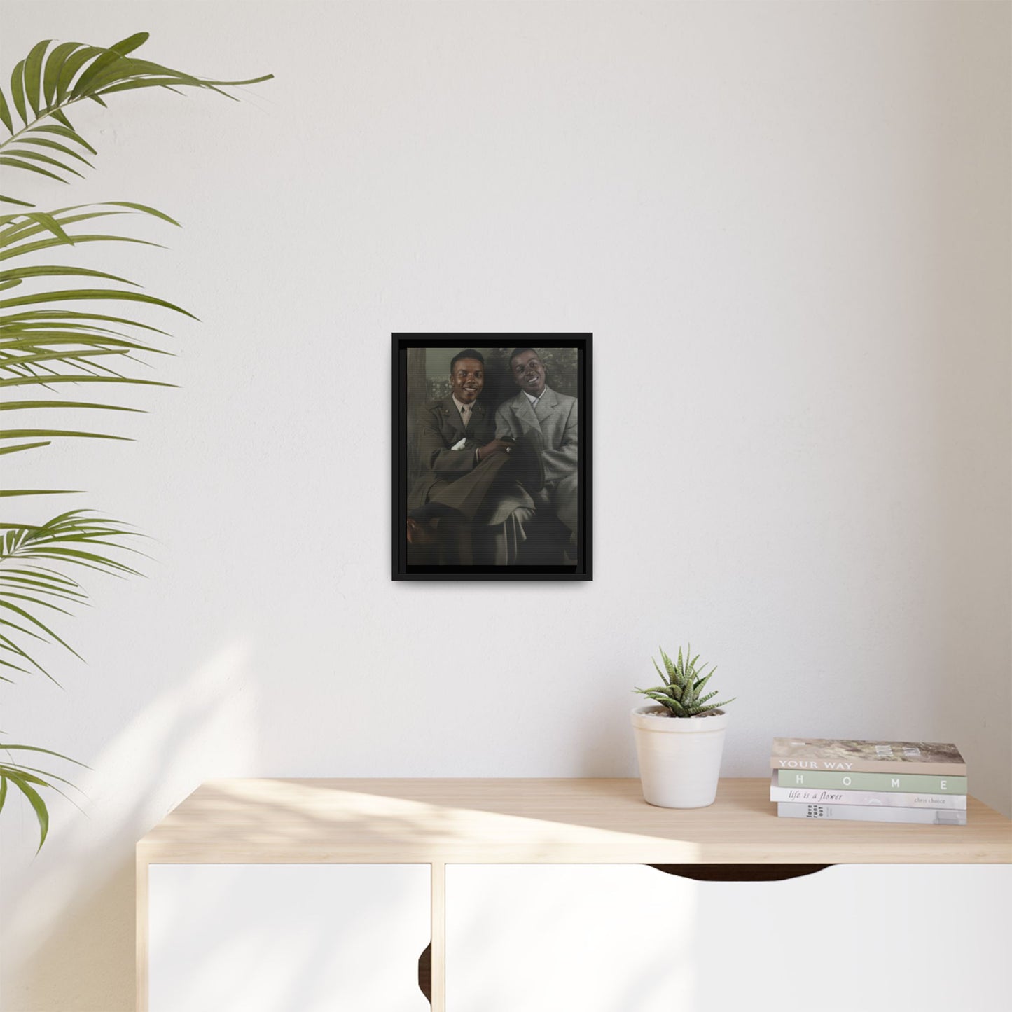 paire 095 | Framed Vintage Photo - Matte Canvas