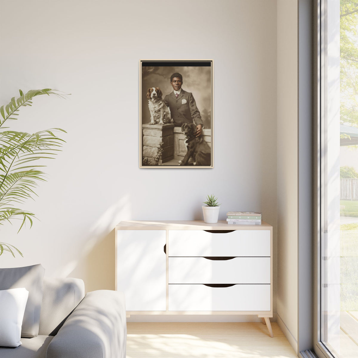 celibataire 009 | Framed Vintage Photo - Matte Canvas