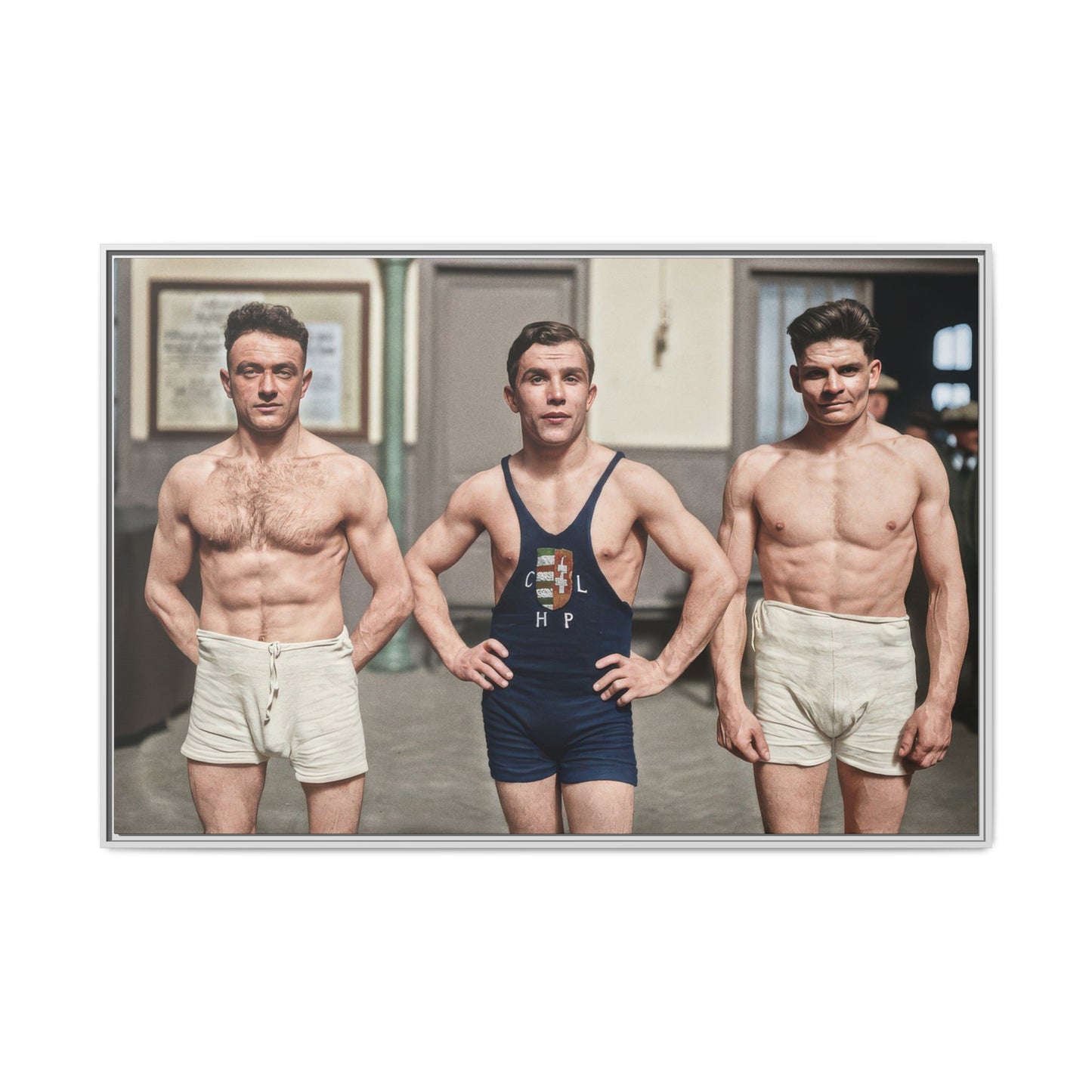 athlétisme 043 | Framed Vintage Photo - Matte Canvas