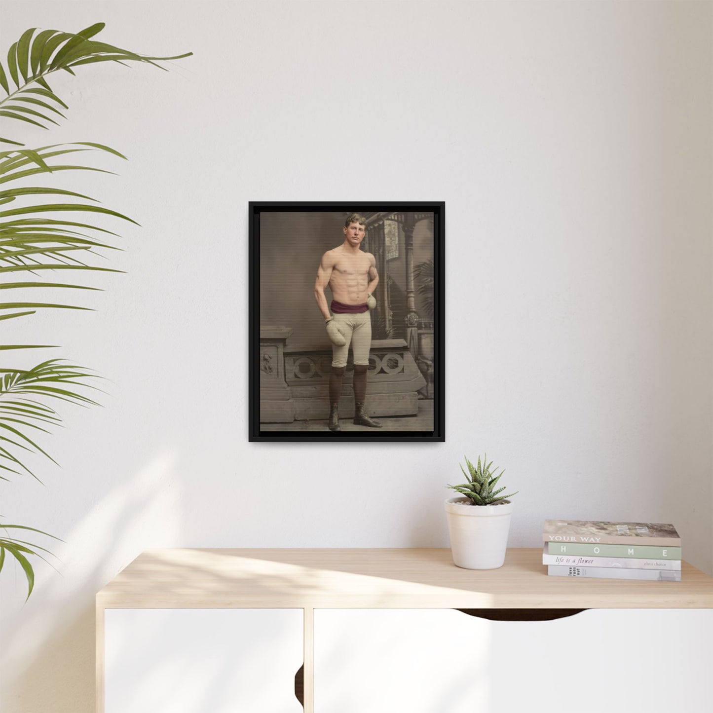 athlétisme 008 | Framed Vintage Photo - Matte Canvas
