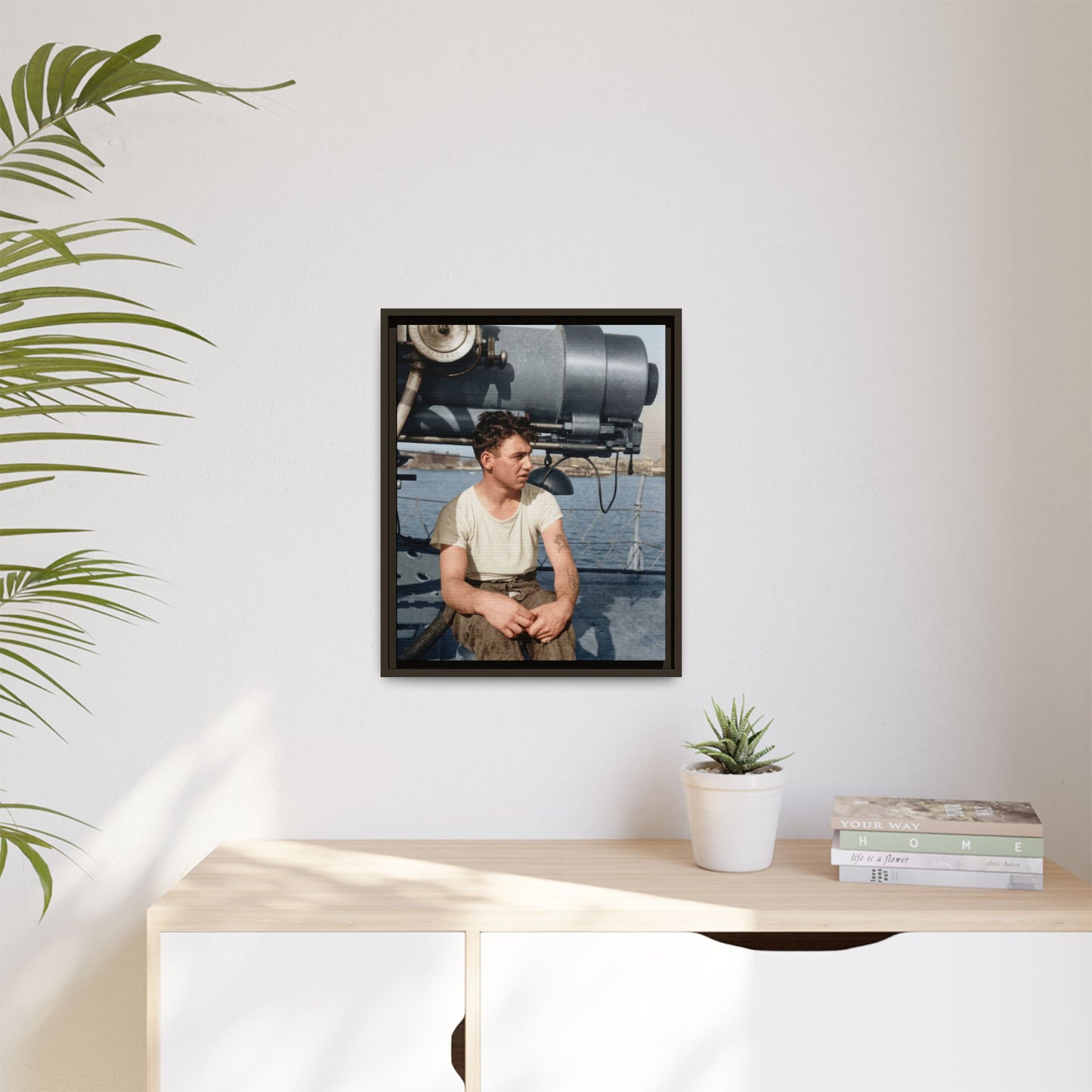 celibataire 026 | Framed Vintage Photo - Matte Canvas